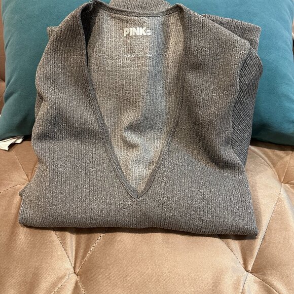 PINK Body Suit-  Size L Grey - Picture 3 of 4